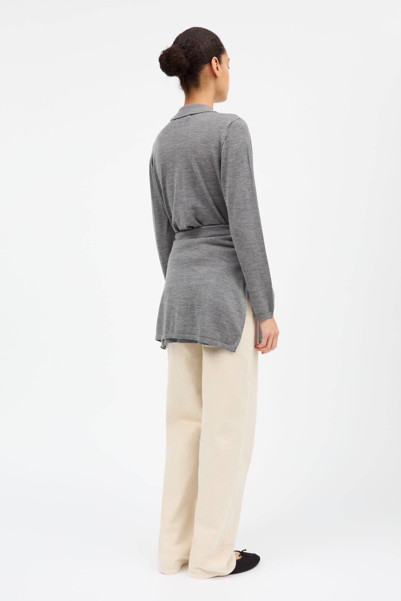 Skall Studio Amethyst cardigan Cardigan Grey melange